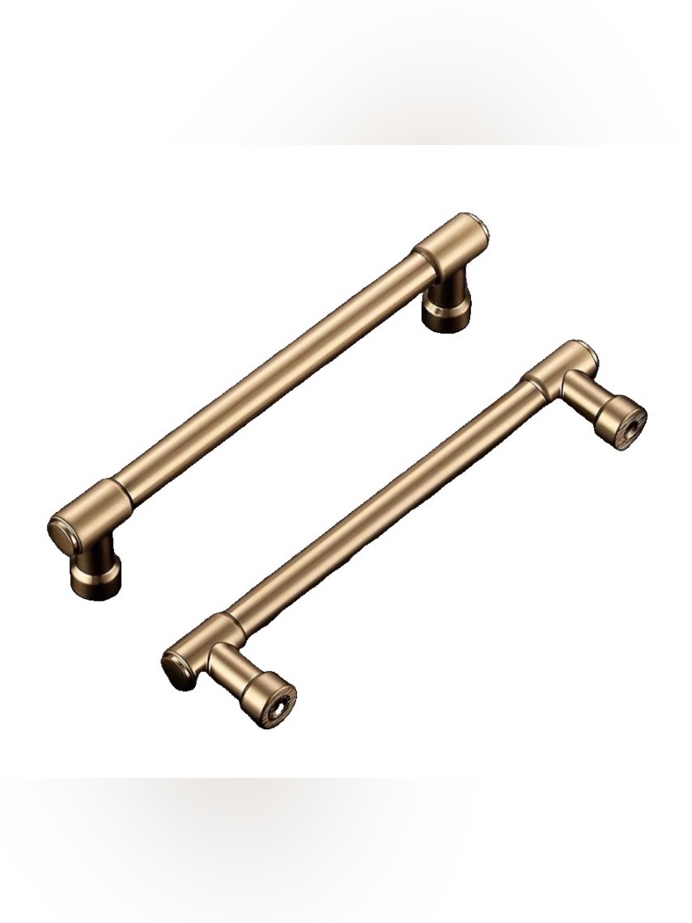 Ravinte Metal Cabinet Handles in Champagne Bronze - 10 Pack - 5” Hole Center